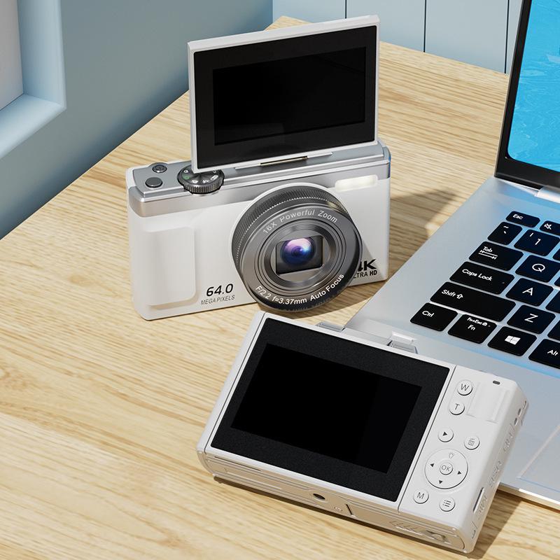 New Student 6400W HD Multifunctional Digital Camera with 180° Flip Screen