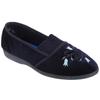 Sleepers Womens/Ladies Inez Gusset Throat Patterned Slippers