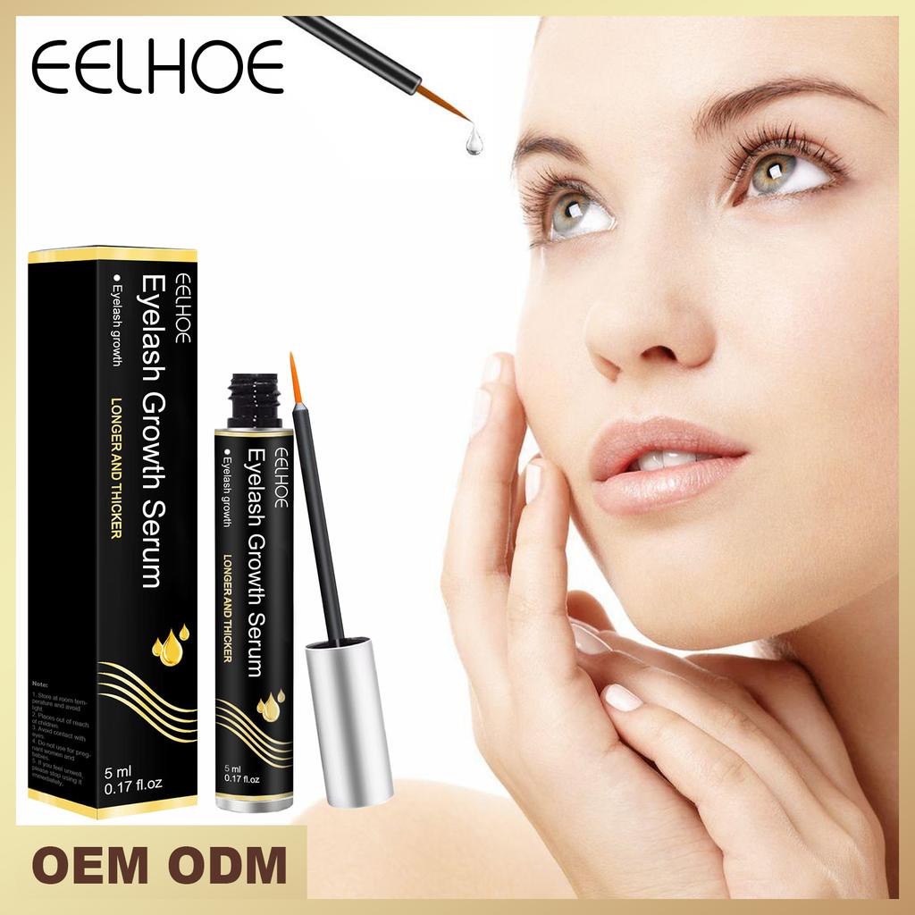 Seamless Lengthening Eyelash Serum, Natural Beautiful Lash Serum Nourishing Black Curling Lash Brow Care