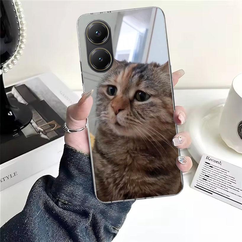 Смешные мемы про кошек для телефона Xiaomi Poco X7 X6 X5 F7 Ultra F6 F5 Pro Чехол для телефона X4 Nfc F4 Gt F3 M6 M5S M5 M4 M3 Fundas Чехол Coque