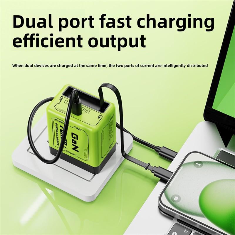 2In1 GaN Charger Scalable 120W Max Fast Charger Module With Type C USB Ports Lot