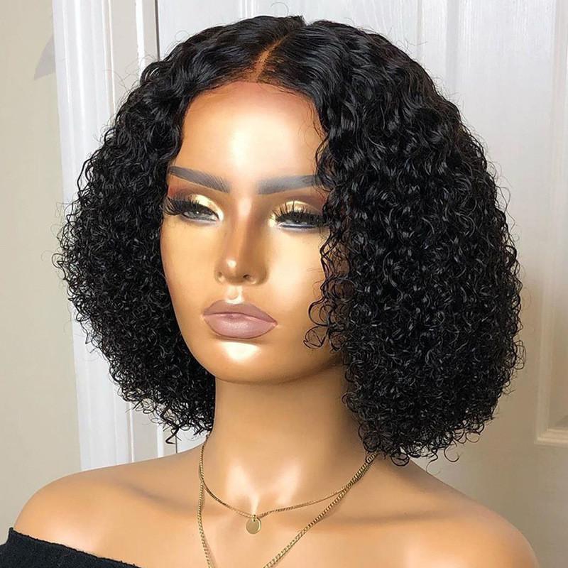 New Arrival Short Curly Wig For Women Black Color European And American Style H105