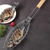 Roasting Fish Grilling Basket Vegetable with Folding Handle DIY Flexible Nonstick Outdoor Barbecue Tool Portable Burger Mesh BBQ