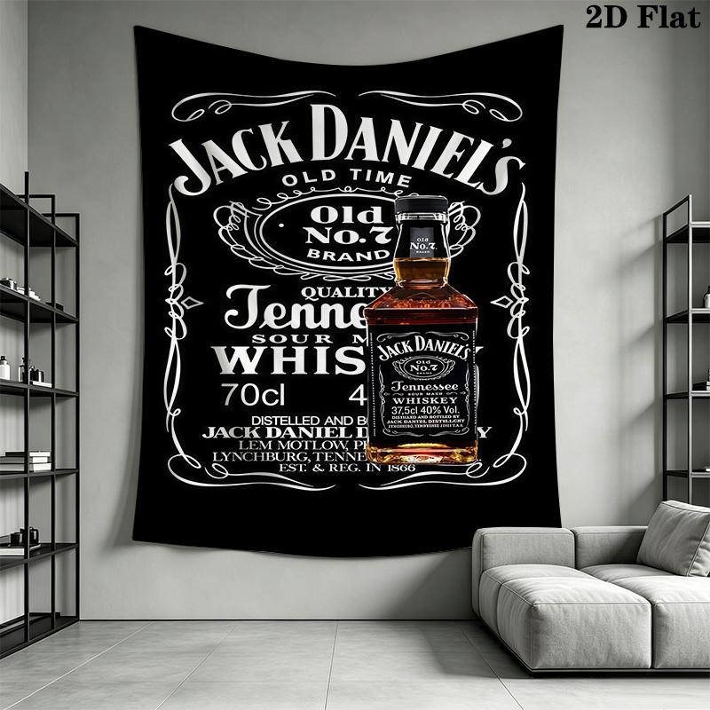 Виски Jack Daniel'S Tennessee Вневременная Классика Гобелен Настенный Модный Принт Ткань Фона Ткань Атмосферного Фона Декор Дома