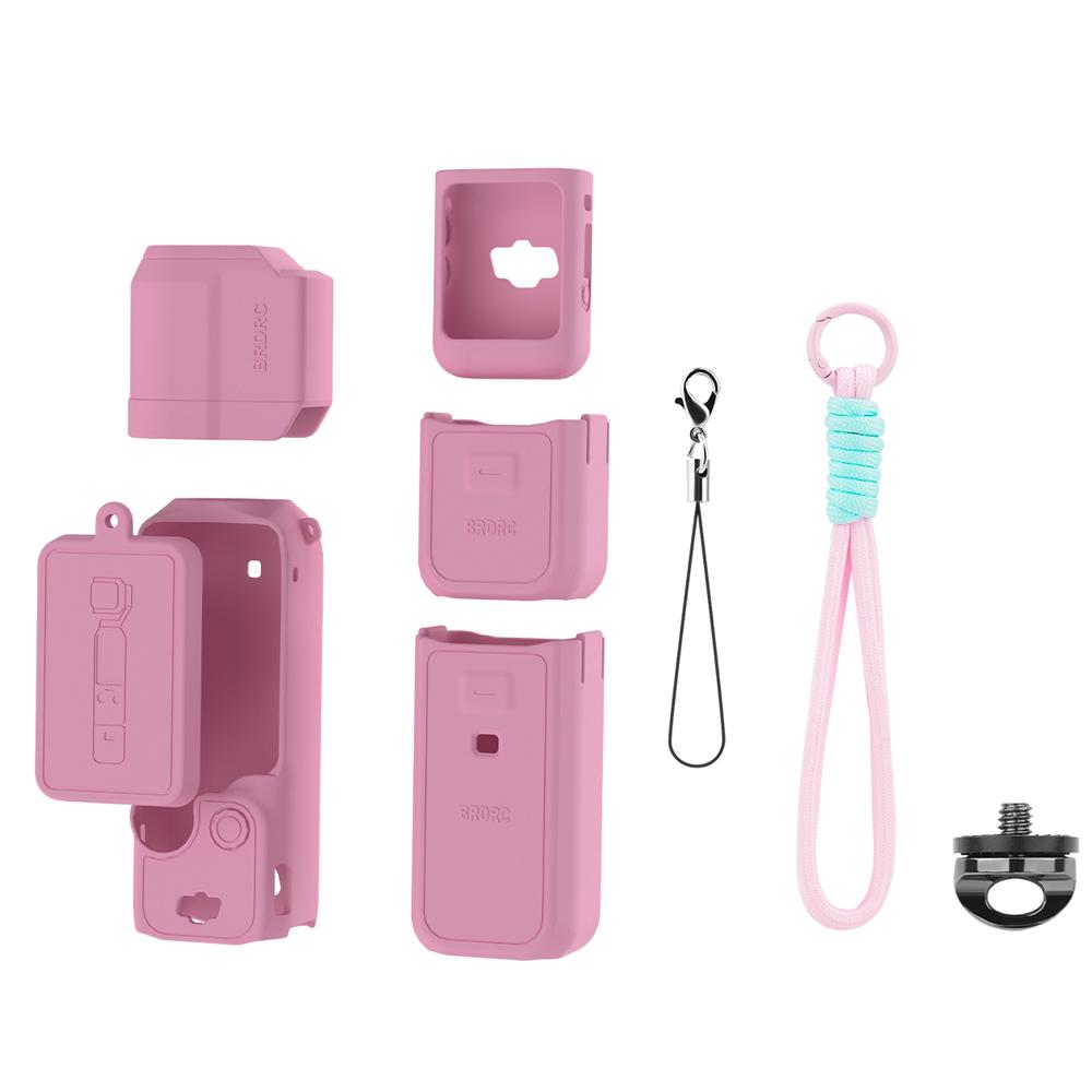 BRDRC Pocket 3 Silicone Cover Soft Silicone Protective Case Lens Protector Sleeve Handle Shell for DJI OSMO Pocket 3 Accessorise