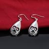925 Sterling Silver Grimace Drip Earrings, Fashionable Wedding Jewelry