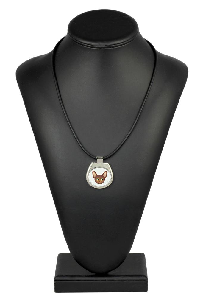 Oriental - pendant necklace with graphic on a chain strap by Art-Dog brand