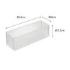 Yamazaki Vertical Horizontal Stackable Drawer Organizer Case Deep Type Set 2 White Approximately W8D24H7.2cm Tower Cutlery Storage Desk Tray Freely