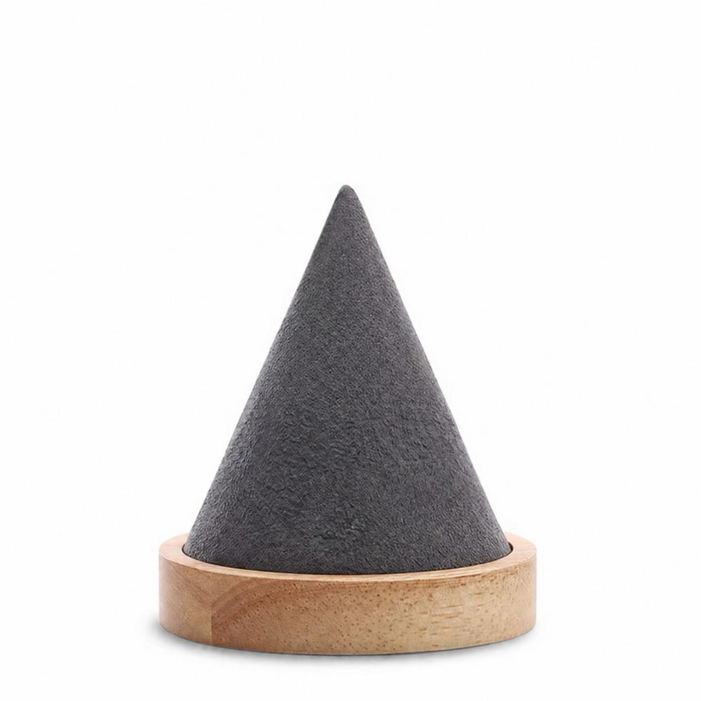 Wooden Cone Necklace Storage Rack Countertop Display Cone Bracelet Stand Home Jewelry Organization