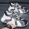 Men's shoes spring niche printing Forrest Gump shoes spring and summer sports and leisure thick-soled heightening bag-soled dad shoes