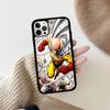 Аниме Японский Классический ONE P-PUNCH-MANS Чехол для Телефона Для IPhone 17 16 Pro Max 11 12 13 14 15 Жесткий ПК+ТПУ Подставка Задняя Крышка