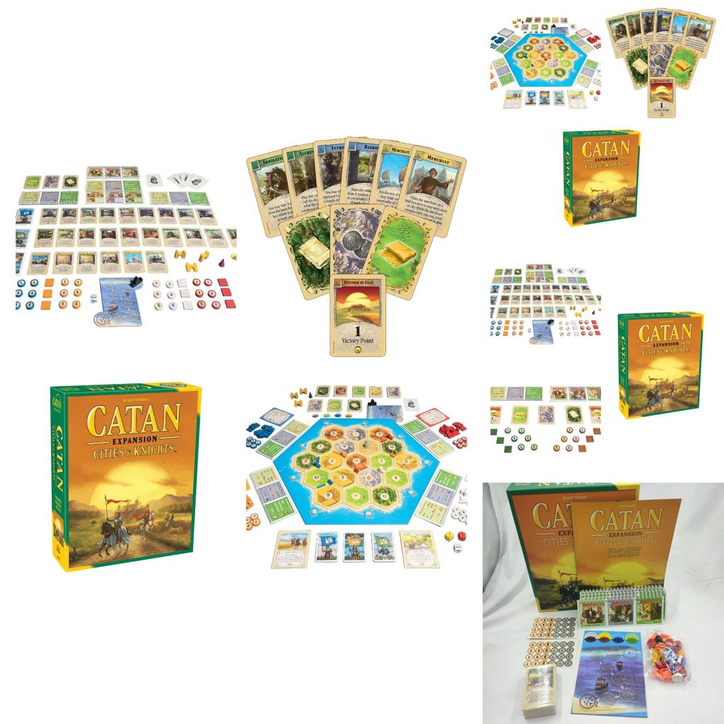 Дополнение к настольной игре Catan Набор для 5-6 игроков для семейного веселья и досуга Медная бумага и пластиковый материал