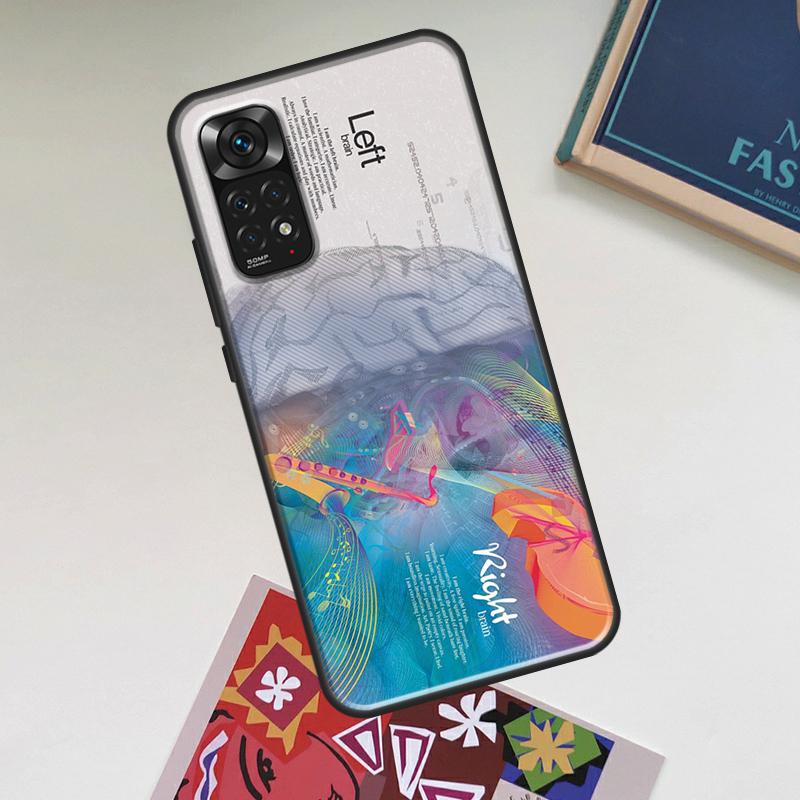 Чехол 'Мозговое Искусство' для Xiaomi Redmi Note 13 14 Pro 12 11 10 15 Pro Plus Redmi 15C 14C 13C 10C 12C 15