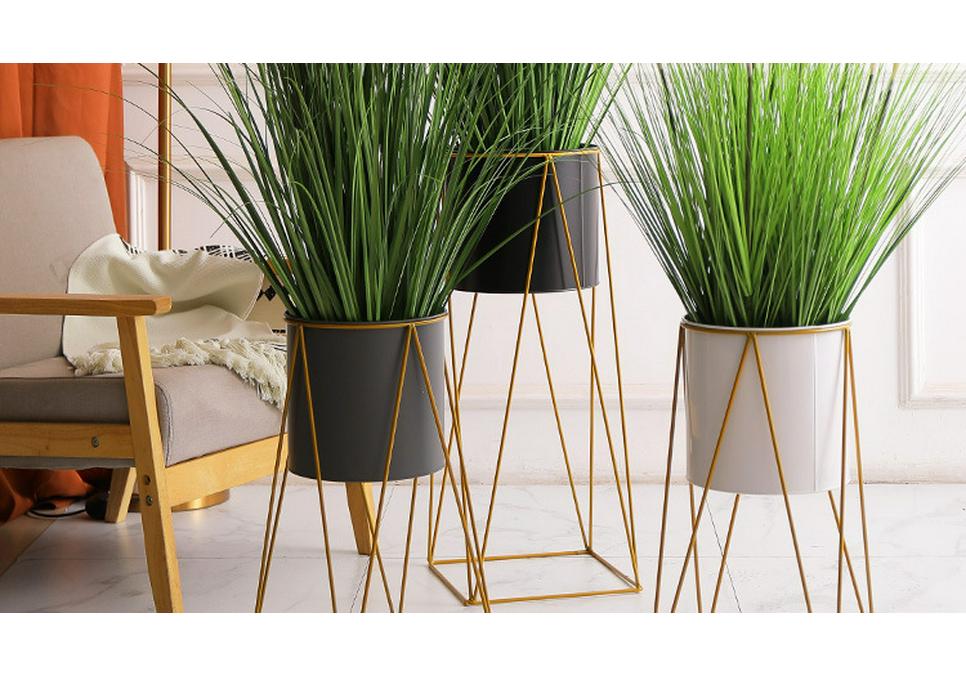 Nordic Faux Reed Grass & Foxtail Flower Floor Decor for Living Room