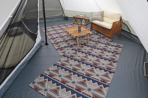 Captain Stag Rug, Picnic Sheet, Mat, 180 x 200 cm, with Storage Bag, Gray, CS Native, UP-2586
