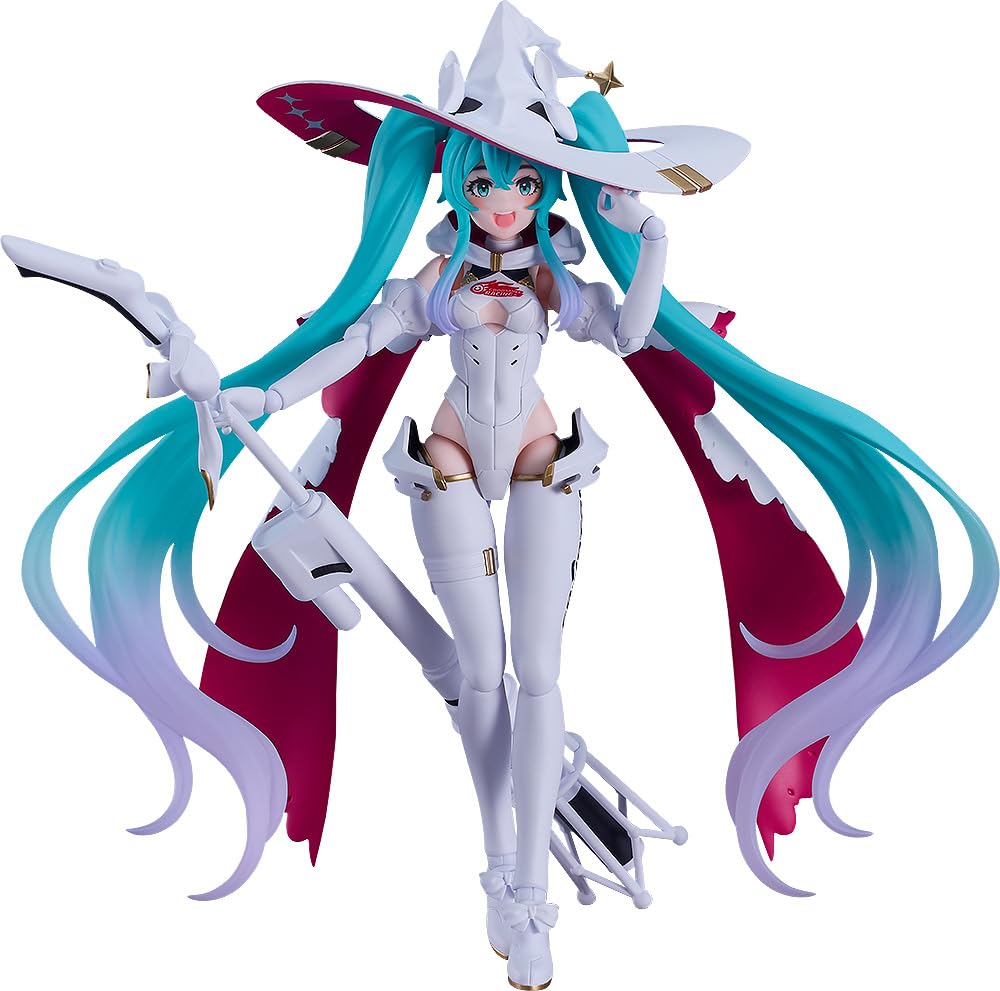Figma Хацунэ Мику Проект GT Racing Miku 2024 Пластиковая окрашенная подвижная фигурка версия. Немасштабируемый
