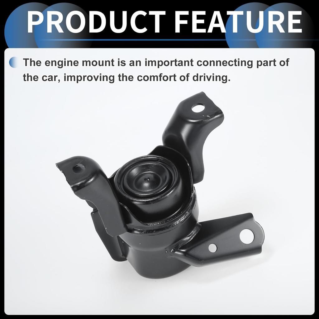 INFINAUTO Engine Motor Mount for Toyota Isis Engine Mount 1 for Toyota 2009-2018, No. 1230537050, Black, Piece, Noah/Voxy 2007-2010