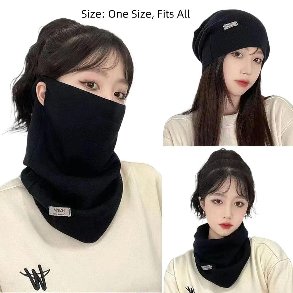Fashion Windproof Winter Warm Mask Thickened Soft Neck Protection Cover Hanging Ear Face Mask Ski Scarf Mask Outdoor