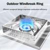 Outdoor Gas Stove Wind Screen Stainless Steel Foldable Stove Windshield Burner Screen Cooking BBQ Hiking Camping Equipment