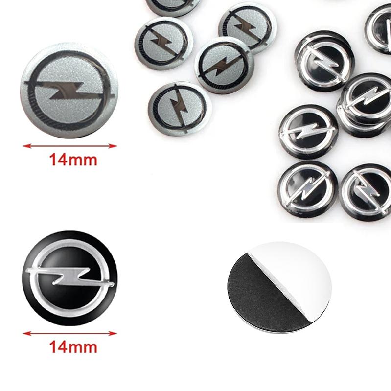 New 14mm For Opel Astra j Insignia Astra g Corsa Zafira b Mokka Vivaro Meriva Fob Car Logo Sticker for Car Remote Control Key IE7