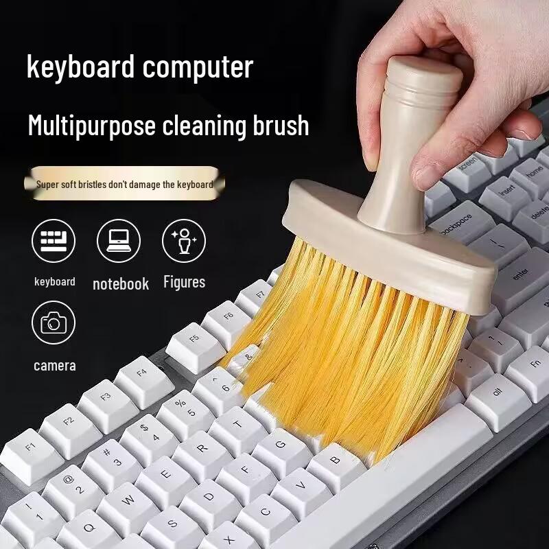 Мягкая щетина, канавки и щели, щетка для чистки клавиатуры - многофункциональный инструмент для удаления пыли