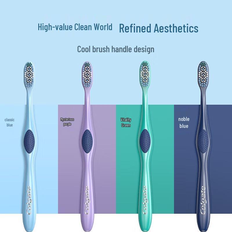 Colgate 360° Total Advanced Cleaning Toothbrush, Soft Bristles, 2-Pack