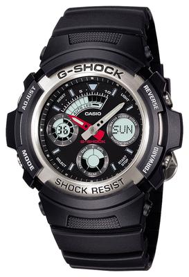 Часы черные [Casio] G-Shock [] AW-590-1AJF мужские
