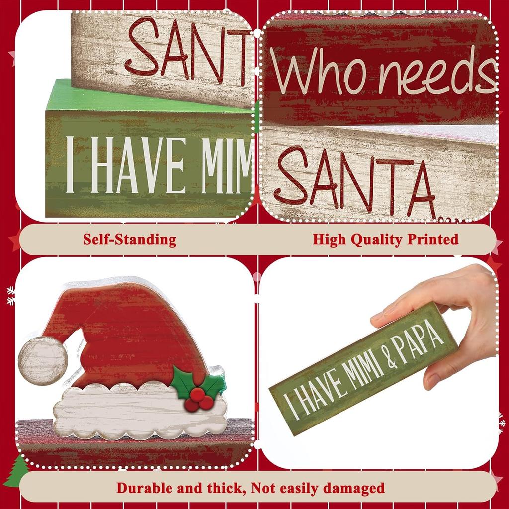 4Pcs Football Table Decorations Football Tiered Tray Decor Sport Game Centerpiece Sign Decorative Rugby Stack Block Gift for Fans Club Tailgate