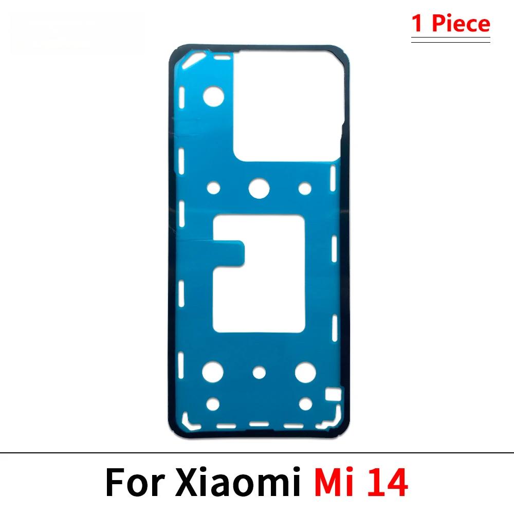 Новая клейкая наклейка на заднюю крышку для Xiaomi Mi 10 10T 11 11T 12 12T 13 13T 14 Pro Lite Водонепроницаемая наклейка на заднюю крышку