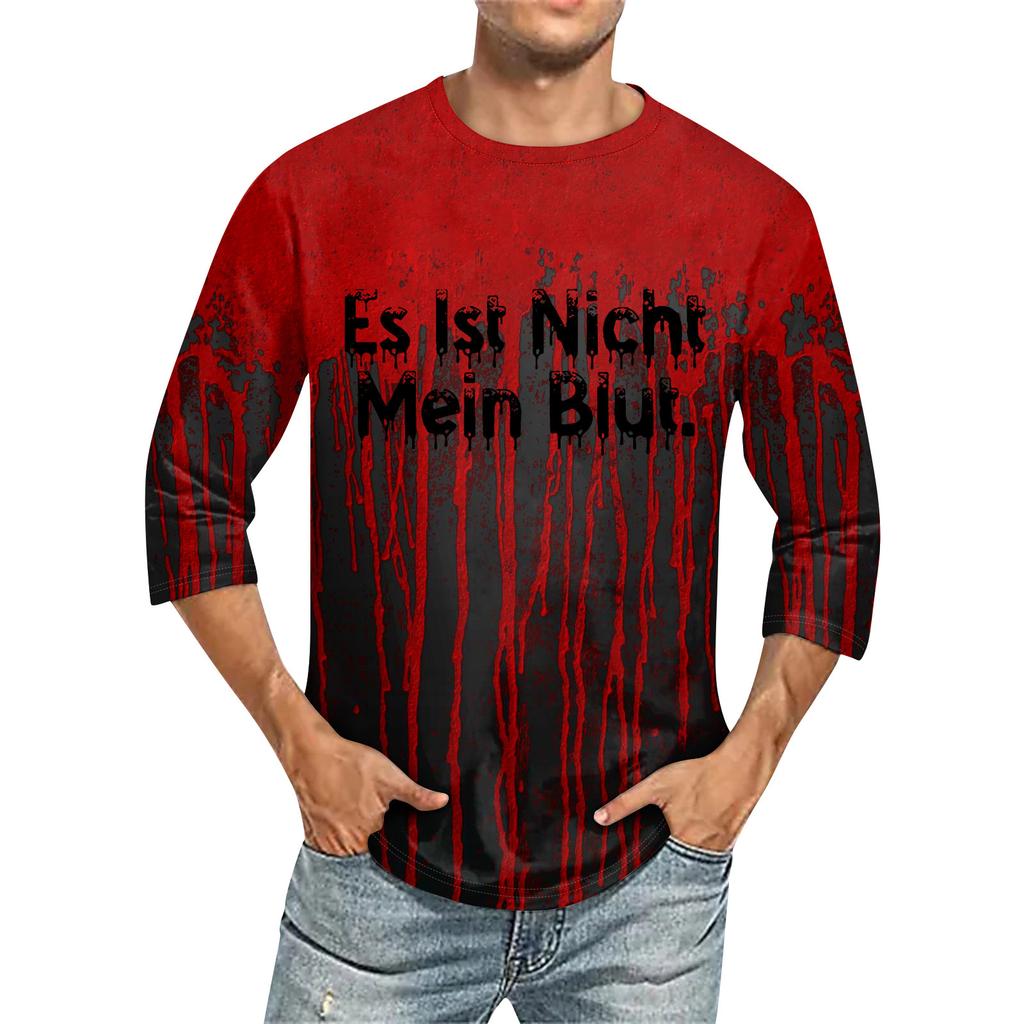 Men's T-shirt T-shirts Graphic Text Pool3D Printing Street Casual Short Sleeve Printed Clothing Basic