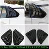 Accessoires De Garniture De Panneau Triangulaire De Spoiler Latéral De Fenêtre De Voiture Noir / Fibre De Carbone Pour TOYOTA RAV4 RAV 4 XA50 2019 - 2