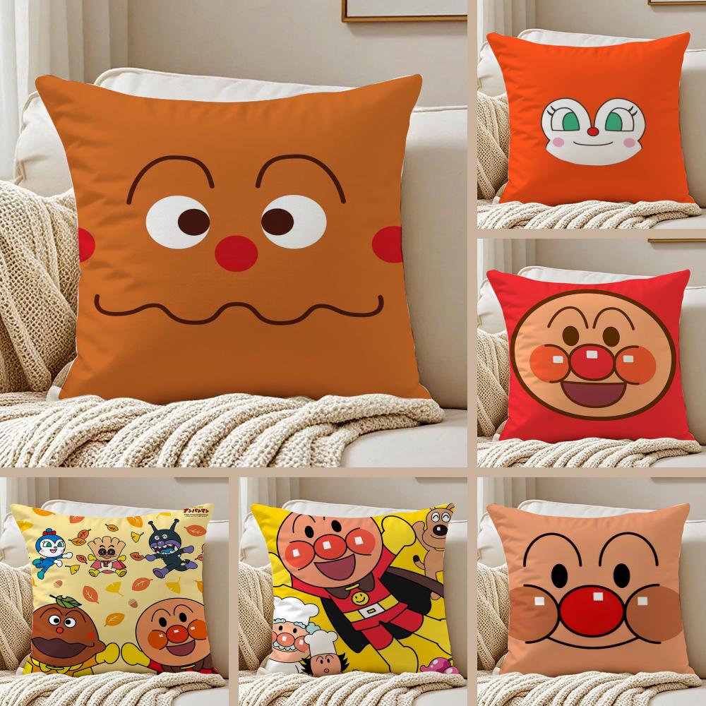Classic Anime AnpanmanCartoon Cushion Cover Pillowcase Antidustmite living Room Sofa Decor Cushion Room