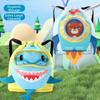 Separation Storage Wet Dry Bag Portable Beach Backpack Shark Drawstring Swimming Bag  Children Use