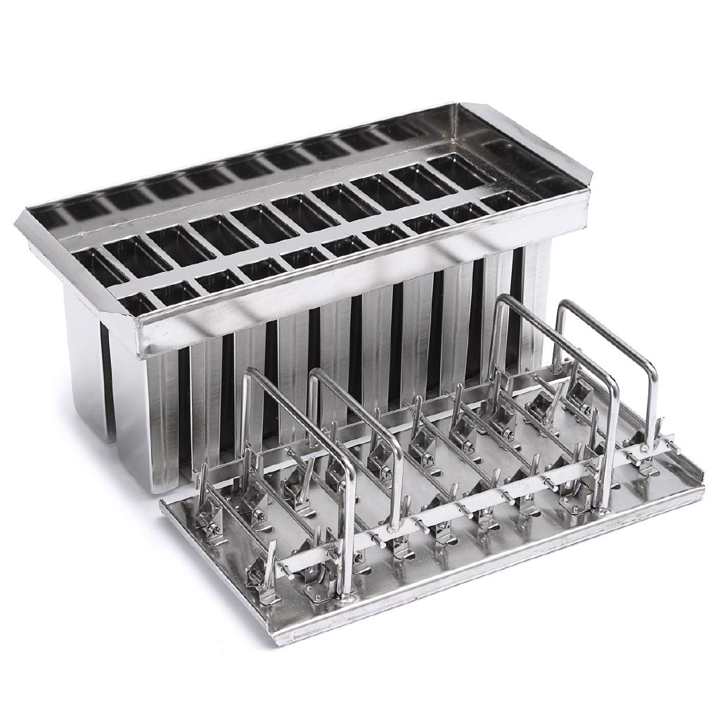 20 шт. Формы для мороженого из нержавеющей стали Машина для приготовления эскимо Форма для мороженого Держатель для палочек Дом Кухня Магазин Мороженица Большая