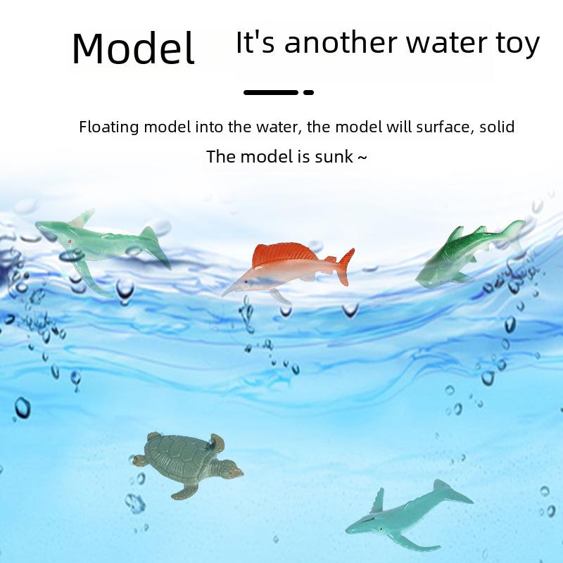 Набор игрушек «Морские животные» — пингвины, акулы, киты, морские звезды: Детские имитационные модели