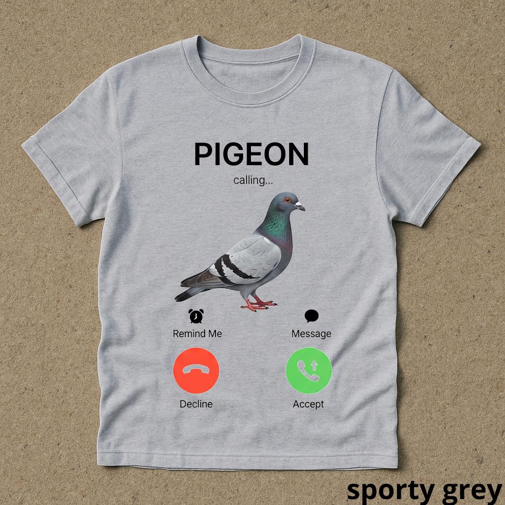 Streetwear Vintage Y2K Fashion Pigeon Calling Meme Letter Aesthetic Graphic Men's and Women T Shirt Tee Oversize Punk Hip Hop