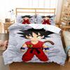 Новый мультяшный комплект постельного белья с принтом Dragon Ball, детское постельное белье, пододеяльник, наволочка, простыня/комплект двуспального размера, удобное украшение для дома