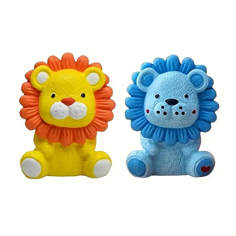 Cute Lion Silicone Candle Mold 3D Sitting Lion King Animal Soap Paste Resin Cement Casting Mold DIY Chocolate Ice Baking Tool