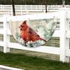 Fan Shaped Christmas Polyester Flags for Outdoor Decor, Colorful, Party- Home Use  -Yx