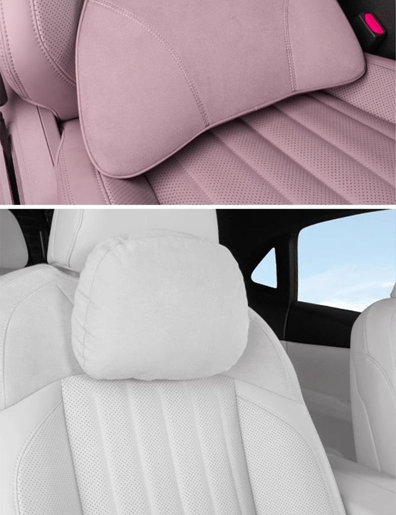 Lide L60 Car Headrest & Lumbar Support Pillow Set – Soft, Comfortable, Ergonomic Cushion
