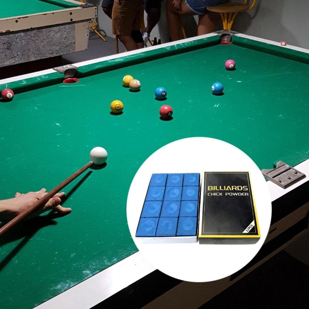 12 шт. Мелки для бильярдного кия, аксессуары для бильярдного стола