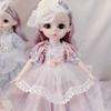 BJD Подвижные суставы 30 см 3D Имитация глазного шарнира Кукла Девочка Платье DIY Подарок на день рождения Игрушка