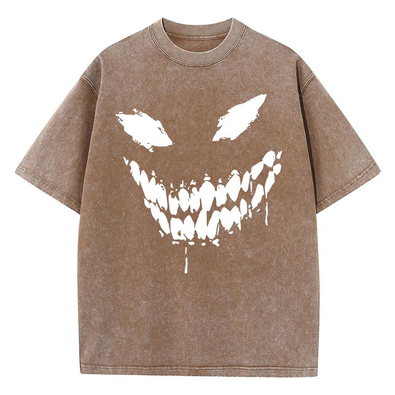 Принт с узором лица Венома Футболка с принтом Мужская модная футболка с узором Дизайн Футболка Харадзюку Хлопок премиум-класса