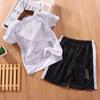 Children's Summer Thin Sports Suit, Big Children's Quick Drying Short Sleeved Pullover and Shorts Two-piece Set