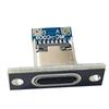 5/20 шт. USB 3.1 Type-C розетка с монтажной пластиной на винтах, Type-C USB разъем 3.1 Type-C 2-контактный 4-контактный female разъем, порт для зарядки