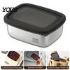 Металлические контейнеры Easy Clean из нержавеющей стали 304, ланч-бокс с герметичной крышкой, герметичный контейнер для хранения продуктов для приготовления еды и поездок на работу, для микроволновой печи