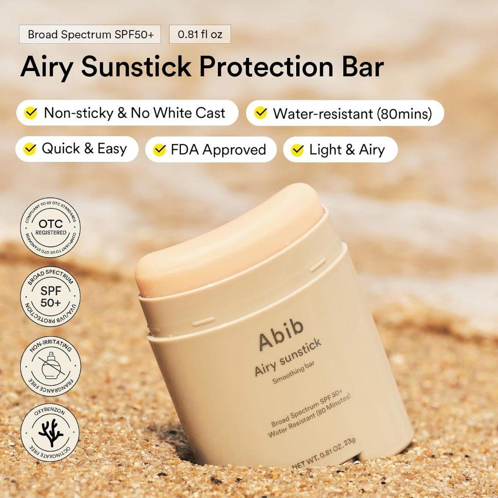 ABIB Воздушный санстик Сглаживающий стик SPF50+ PA++++ 23 г