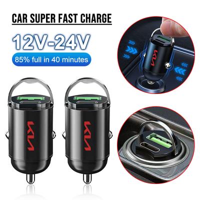 Автоаксессуары 1 шт. Автомобильное зарядное устройство USB Type-C Адаптер быстрой зарядки Для KIA Sportage Ceed Rio 3 4 Picanto Sorento Optima Cerato Soul Amanti