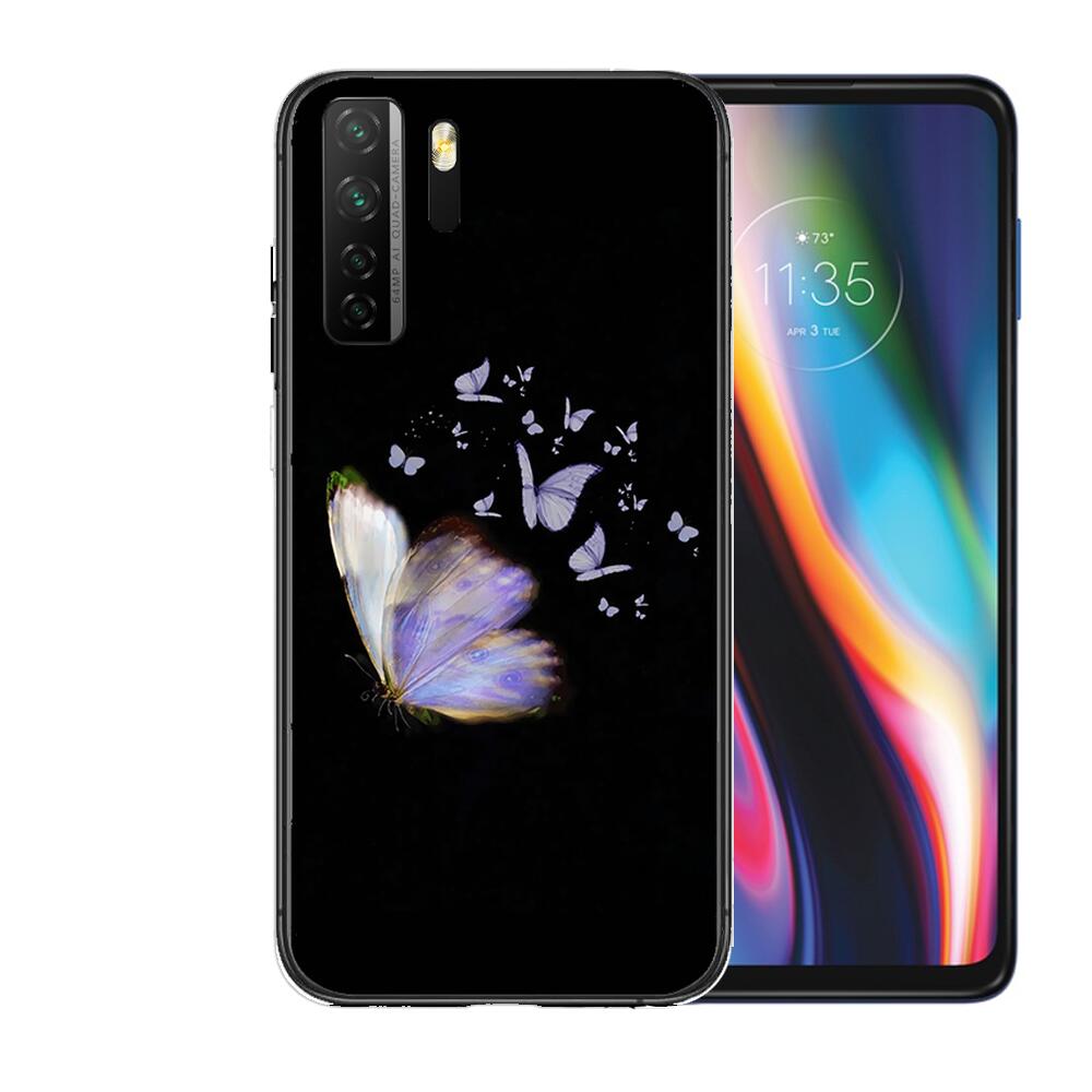 Beautiful Butterfly Pattern Black Soft Cover The Pooh For Huawei Nova 8 7 6 SE 5T 7i 5i 5Z 5 4 4E 3 3i 3E 2i Pro Phone Case Case
