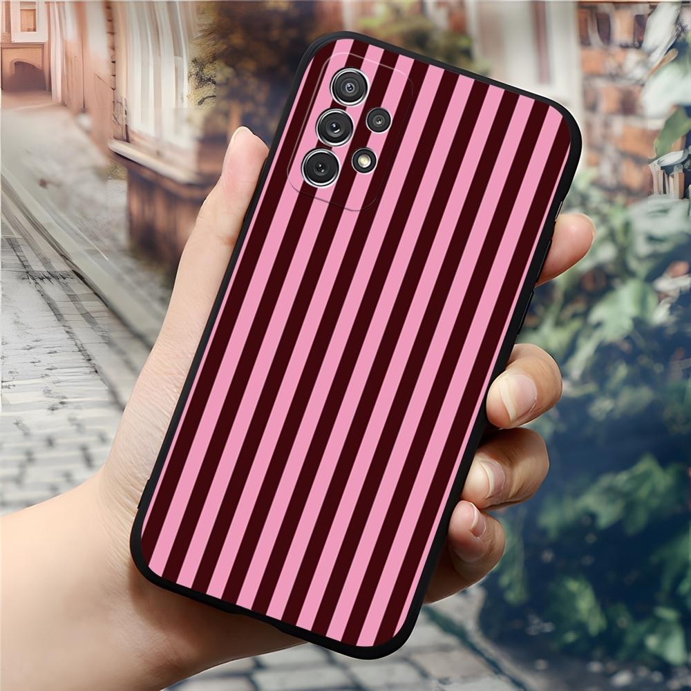 Роскошный модный полосатый чехол для телефона для Samsung Galaxy S24 S23 S26 S22 S25 S20 A16 S21 Ultra Fe Plus A54 A24 A53 Coque